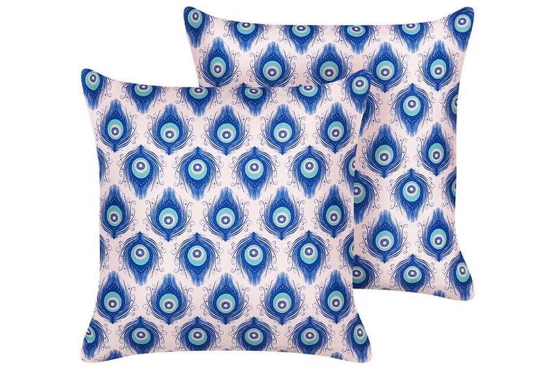 Didsbury Ulkotyyny 45x45 cm - Sininen/Vaaleanpunainen - Kodintekstiilit & matot - Tyyny & torkkupeitto - Ulkotyyny