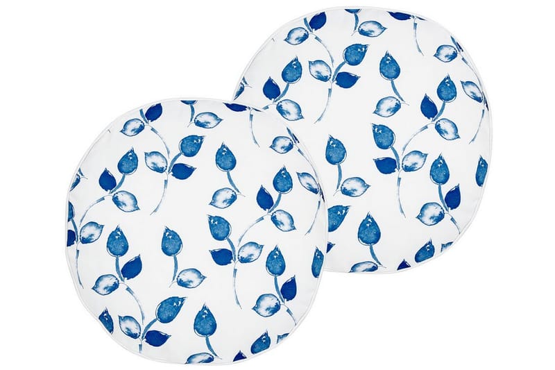 Fasano Ulkotyyny 40 cm Pyöreä - Valkoinen/Sininen - Huonekalut - Pöytä & ruokailuryhmä - Sohvapöytä