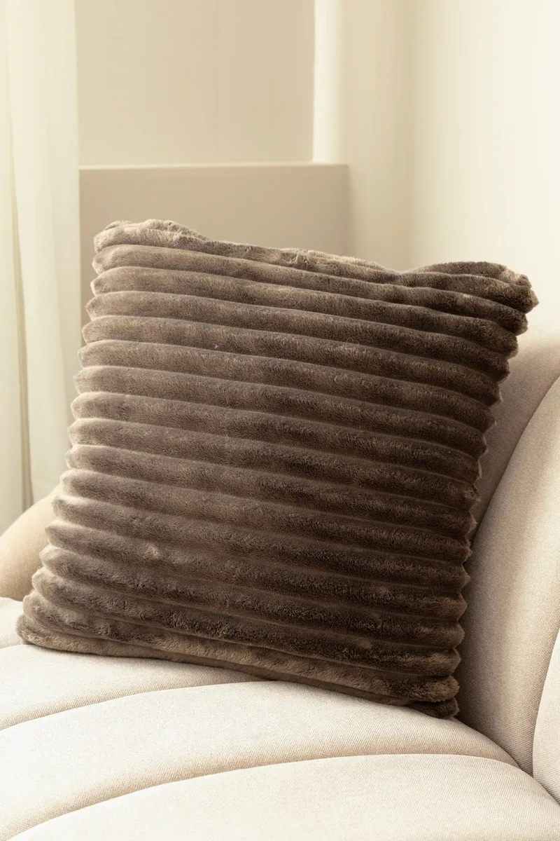 Koristetyyny Stripe 50x50 cm - Grafiitti - Kodintekstiilit & matot - Tyyny & torkkupeitto - Koristetyynyt