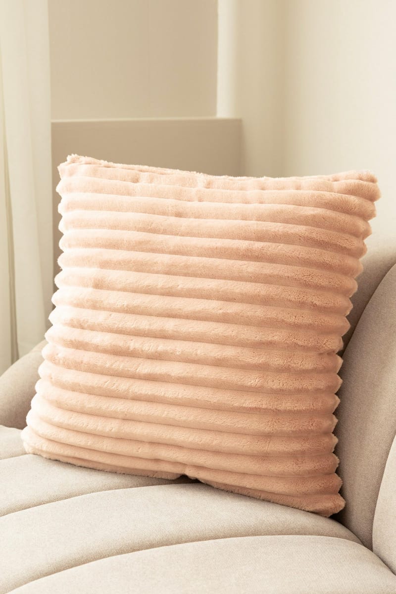 Koristetyyny Stripe 50x50 cm - Puuterinroosa - Kodintekstiilit & matot - Tyyny & torkkupeitto - Koristetyynyt