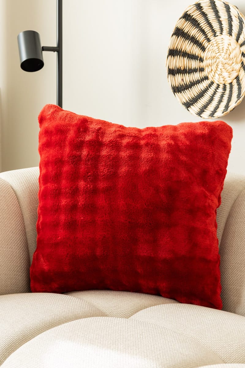 Koristetyyny Pom Pom 50x50 cm - Punainen - Kodintekstiilit & matot - Tyyny & torkkupeitto - Koristetyynyt