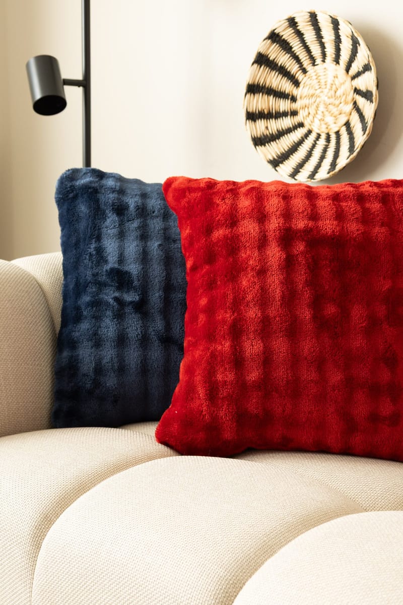 Koristetyyny Pom Pom 50x50 cm - Punainen - Kodintekstiilit & matot - Tyyny & torkkupeitto - Koristetyynyt