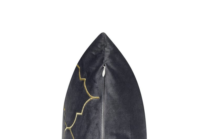 Koristetyynyt Alyssum sarja 2 Harmaa/kulta, Sametti - Harmaa/kulta, Sametti - Kodintekstiilit & matot - Tyyny & torkkupeitto - Ulkotyyny