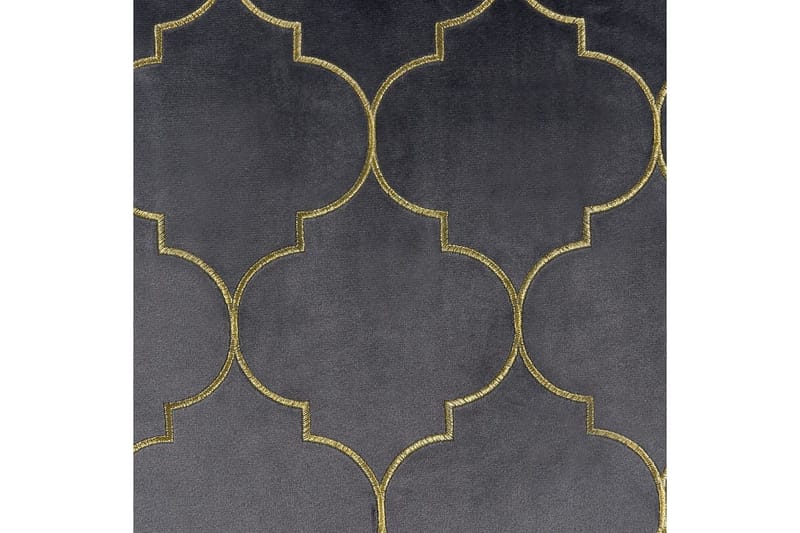 Koristetyynyt Alyssum sarja 2 Harmaa/kulta, Sametti - Harmaa/kulta, Sametti - Kodintekstiilit & matot - Tyyny & torkkupeitto - Ulkotyyny