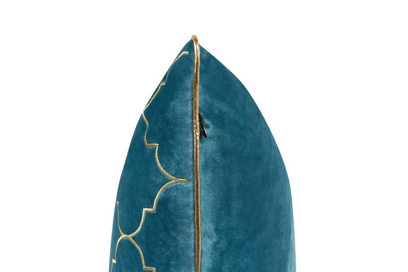 Koristetyynyt Alyssum sarja 2 Sininen/kulta, Sametti - Sininen/kulta, Sametti - Kodintekstiilit & matot - Tyyny & torkkupeitto - Ulkotyyny