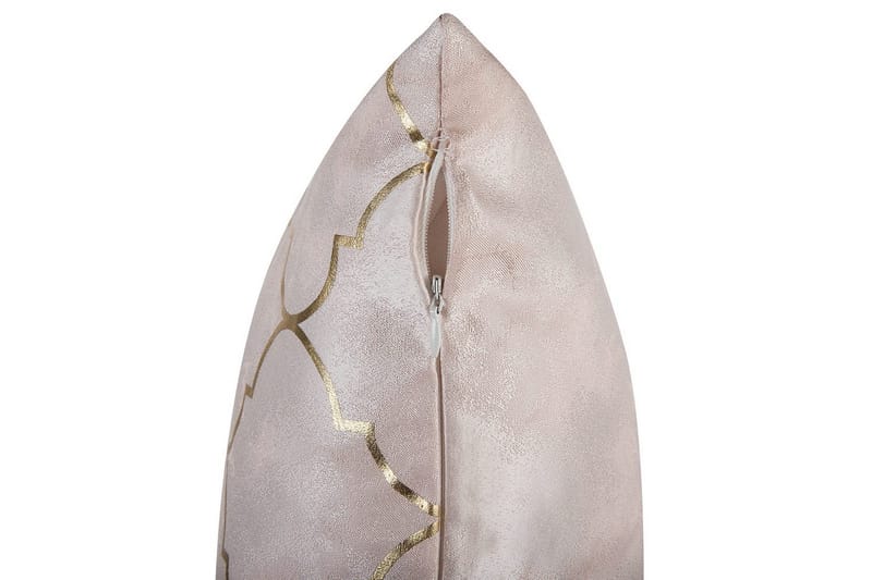 Koristetyynyt Alyssum sarja 2 Vaaleanpunainen/kulta, Polyesteri - Vaaleanpunainen/kulta, Polyesteri - Kodintekstiilit & matot - Tyyny & torkkupeitto - Ulkotyyny