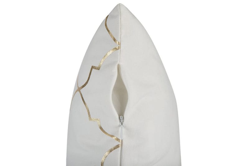 Koristetyynyt Alyssum sarja 2 Valkoinen/kulta, Puuvilla - Valkoinen/kulta, Puuvilla - Kodintekstiilit & matot - Tyyny & torkkupeitto - Ulkotyyny