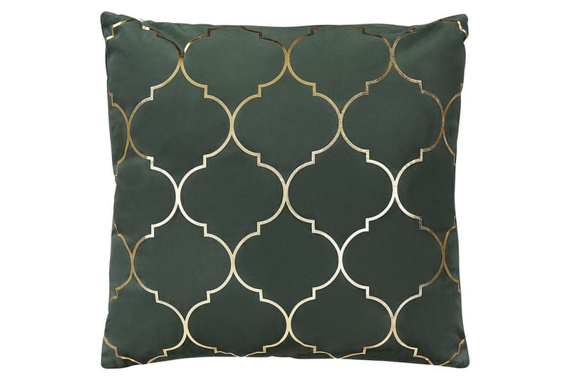 Koristetyynyt Alyssum sarja 2 Vihreä/Kulta, Sametti - Vihreä/Kulta, Sametti - Kodintekstiilit & matot - Tyyny & torkkupeitto - Ulkotyyny