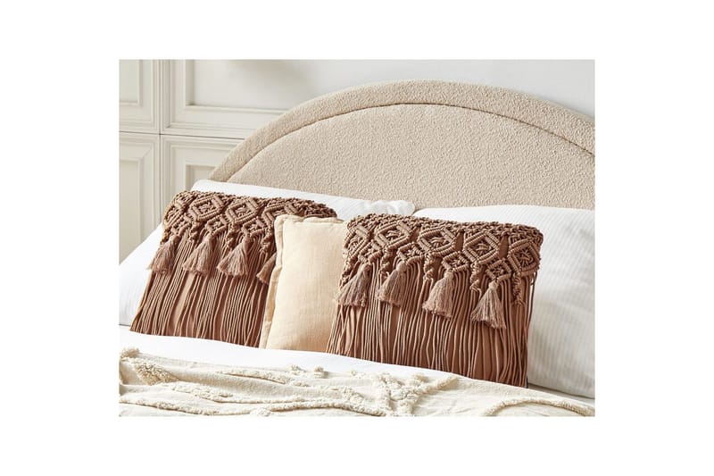 Koristetyynyt Bamian kahden setti Ruskea - Ruskea - Kodintekstiilit & matot - Tyyny & torkkupeitto - Ulkotyyny