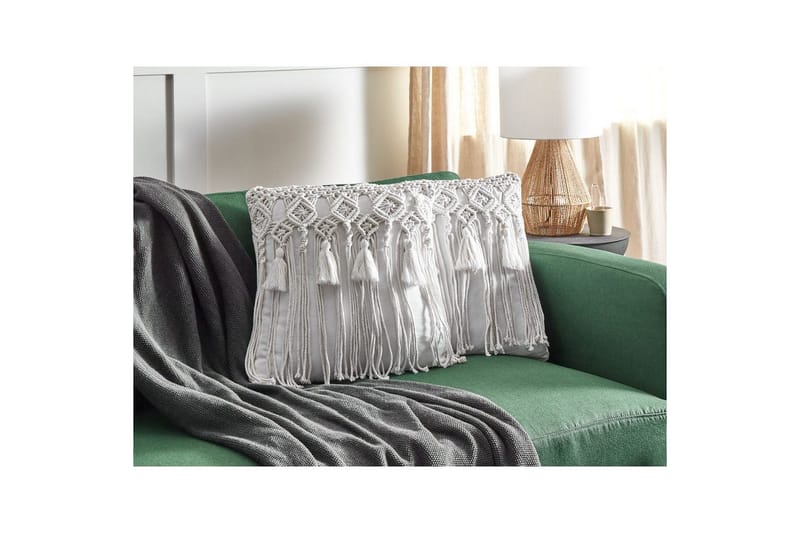 Koristetyynyt Bamian kahden setti Valkoinen - Valkoinen - Kodintekstiilit & matot - Tyyny & torkkupeitto - Ulkotyyny