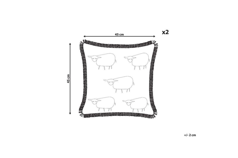 Koristetyynyt Bannu sarja, 2 kpl - Kodintekstiilit & matot - Tyyny & torkkupeitto - Ulkotyyny