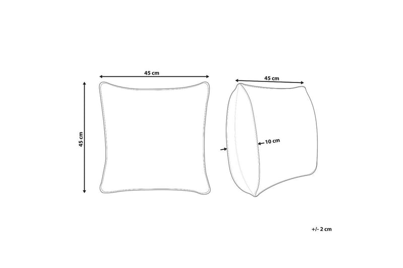 Koristetyynyt Beel 45x45x10 cm - 45x45x10 cm - Kodintekstiilit & matot - Tyyny & torkkupeitto - Ulkotyyny