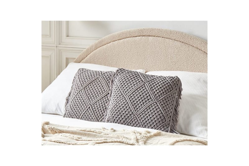 Koristetyynyt Besham setti 2 Harmaa - Harmaa - Kodintekstiilit & matot - Tyyny & torkkupeitto - Ulkotyyny