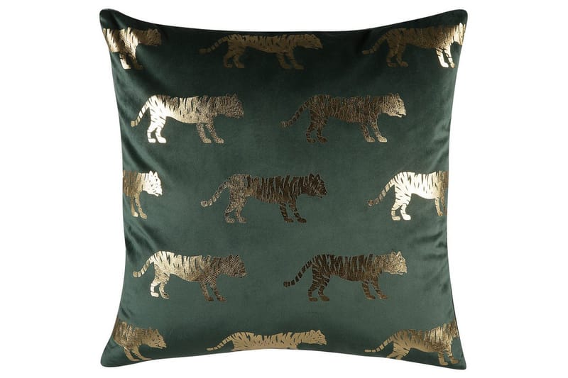 Koristetyynyt Bluebell sarja 2 kpl Vihreä/Kulta - Vihreä/Kulta - Kodintekstiilit & matot - Tyyny & torkkupeitto - Ulkotyyny