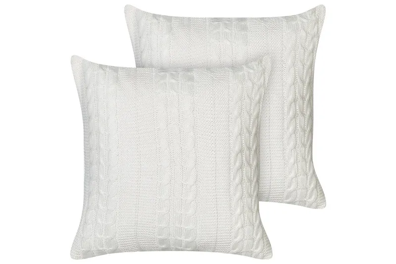 Koristetyynyt Cadetia 2 kappaleen setti Valkoinen, Valkoinen