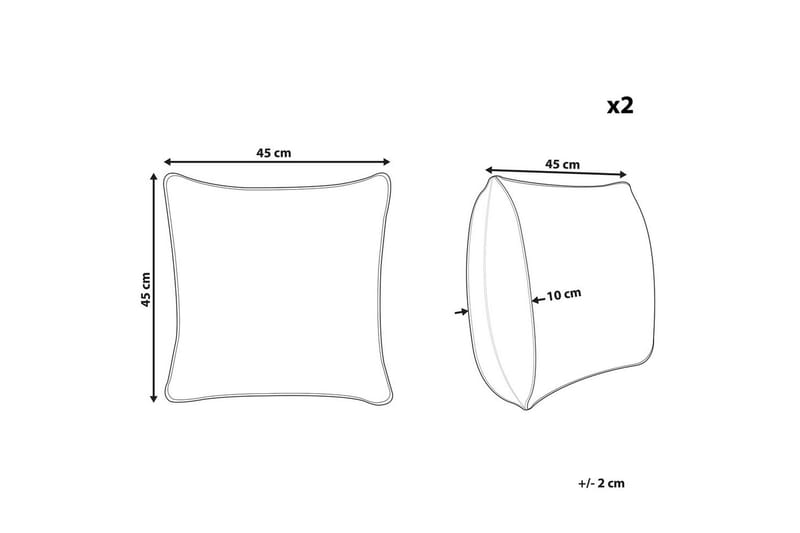 Koristetyynyt Calliopsis 2 kappaleen setti - Kodintekstiilit & matot - Tyyny & torkkupeitto - Ulkotyyny