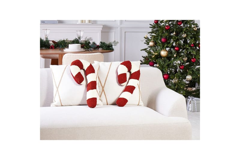 Koristetyynyt Candy Cane sarja, 2 kpl - Kodintekstiilit & matot - Tyyny & torkkupeitto - Ulkotyyny