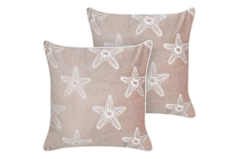 Koristetyynyt Ceramium, 2 kappaletta Vaaleanpunainen/Valkoinen, Vaaleanpunainen/Valkoinen