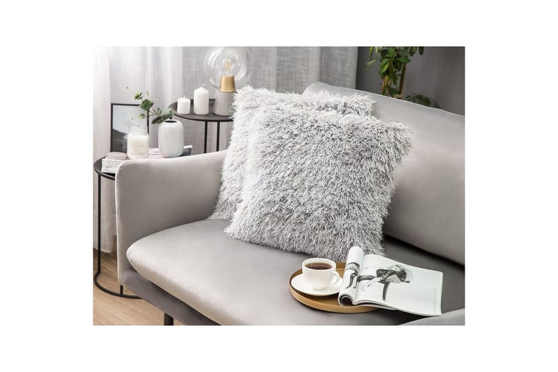 Koristetyynyt Cide setti 2 Harmaa - Harmaa - Kodintekstiilit & matot - Tyyny & torkkupeitto - Ulkotyyny