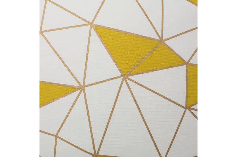 Koristetyynyt Clarkia setti 2 Valkoinen/Kulta/Keltainen - Valkoinen/Kulta/Keltainen - Kodintekstiilit & matot - Tyyny & torkkupeitto - Ulkotyyny