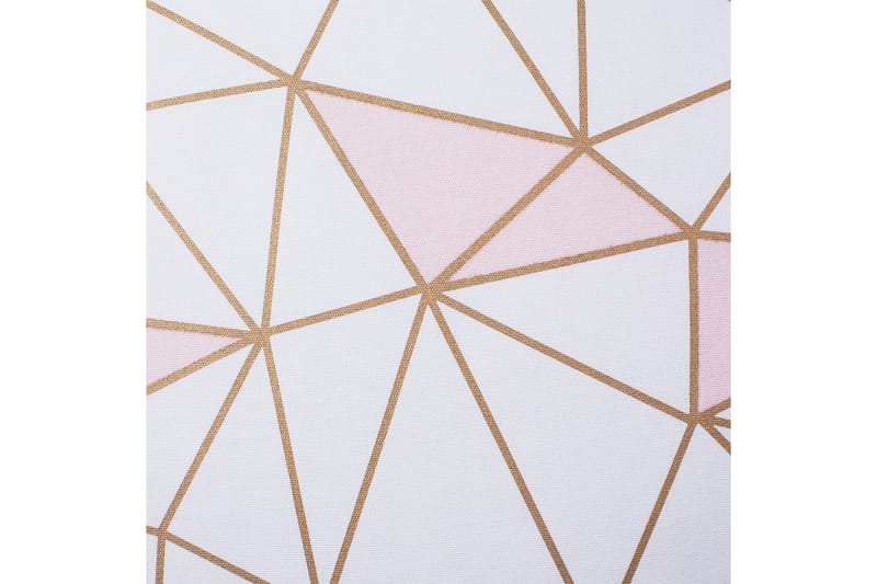 Koristetyynyt Clarkia setti 2 Valkoinen/kulta/vaaleanpunainen - Valkoinen/kulta/vaaleanpunainen - Kodintekstiilit & matot - Tyyny & torkkupeitto - Ulkotyyny