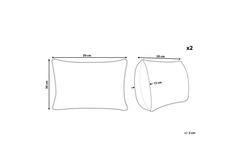Koristetyynyt Clusia setti 2 - Kodintekstiilit & matot - Tyyny & torkkupeitto - Ulkotyyny