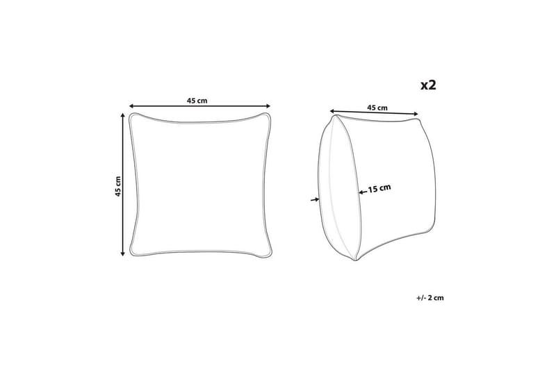 Koristetyynyt Constylis 2 kpl setti Beige - Beige - Kodintekstiilit & matot - Tyyny & torkkupeitto - Ulkotyyny