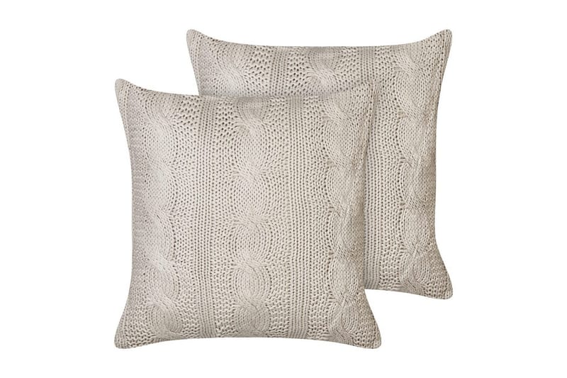 Koristetyynyt Constylis 2 kpl setti Beige - Beige - Kodintekstiilit & matot - Tyyny & torkkupeitto - Ulkotyyny