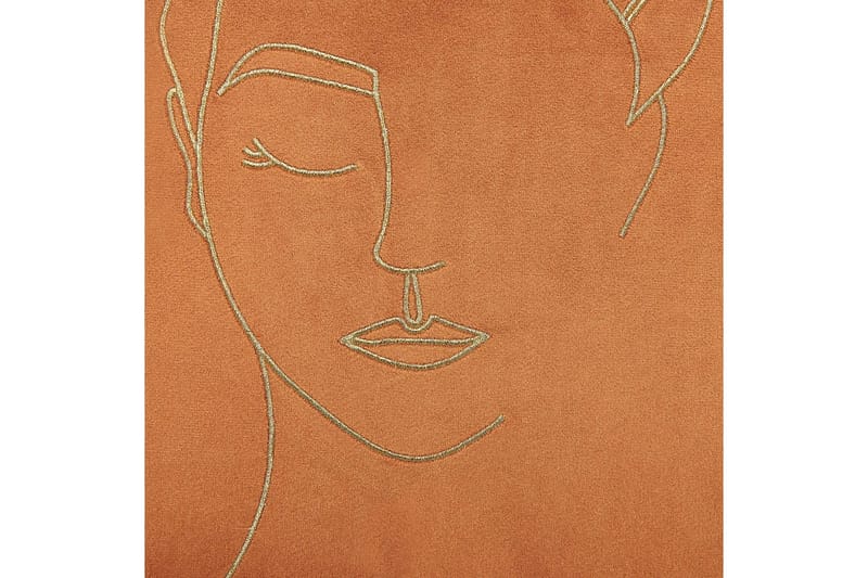 Koristetyynyt Crocus-setti, 2 kpl Oranssi/Kulta - Oranssi/Kulta - Kodintekstiilit & matot - Tyyny & torkkupeitto - Ulkotyyny