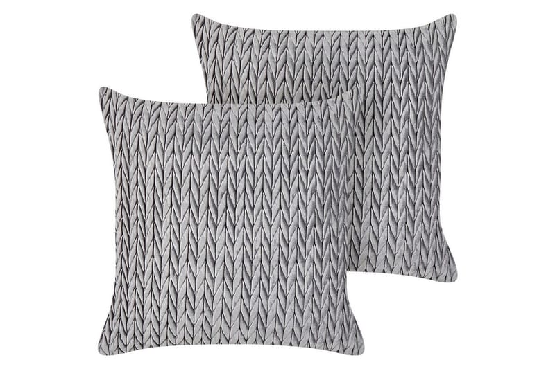 Koristetyynyt Eclipta, 2 kpl setti Harmaa - Harmaa - Kodintekstiilit & matot - Tyyny & torkkupeitto - Ulkotyyny