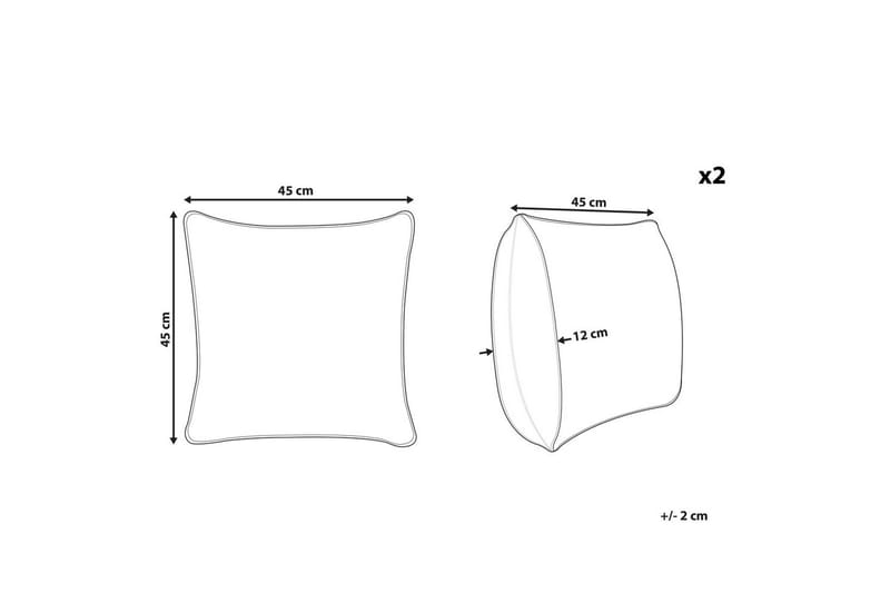 Koristetyynyt Fanate 2 sarjan setti - Kodintekstiilit & matot - Tyyny & torkkupeitto - Ulkotyyny