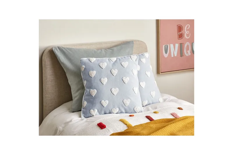 Koristetyynyt Gazania (2 kappaletta) Harmaa/valkoinen, Neliö - Harmaa/valkoinen, Neliö - Kodintekstiilit & matot - Tyyny & torkkupeitto - Ulkotyyny