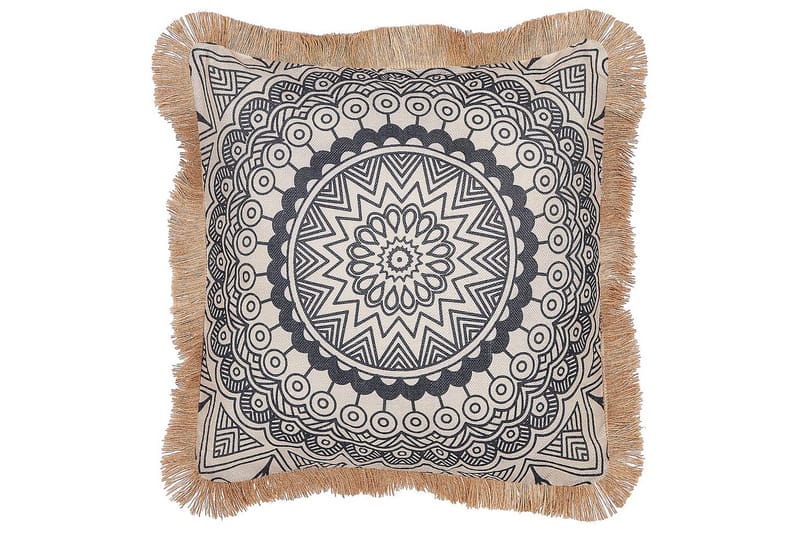 Koristetyynyt Geranium 2 kpl Beige/musta - Beige/musta - Kodintekstiilit & matot - Tyyny & torkkupeitto - Ulkotyyny