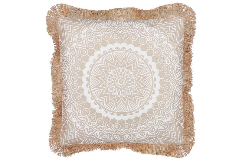 Koristetyynyt Geranium 2 kpl Beige/valkoinen - Beige/valkoinen - Kodintekstiilit & matot - Tyyny & torkkupeitto - Ulkotyyny