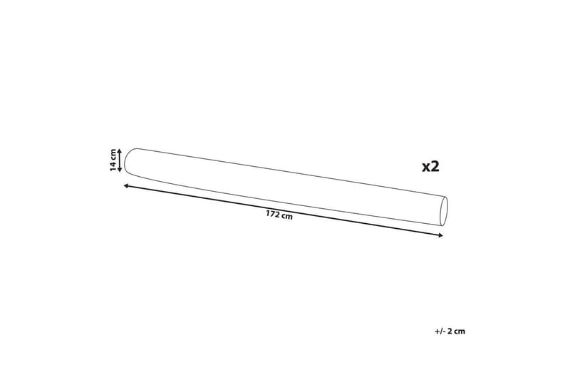 Koristetyynyt Gladiolus setti 2 Harmaa - Harmaa - Kodintekstiilit & matot - Tyyny & torkkupeitto - Ulkotyyny