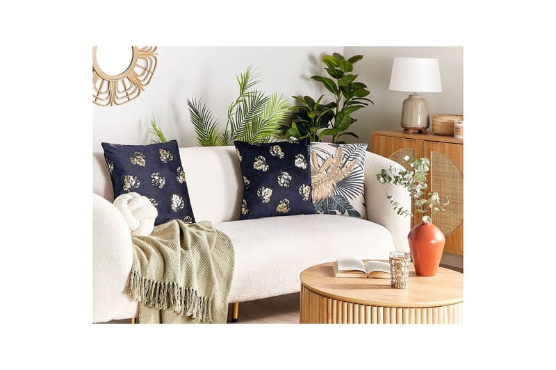 Koristetyynyt Goldenrod setti 2 Musta/Kulta - Musta/Kulta - Kodintekstiilit & matot - Tyyny & torkkupeitto - Sisätyyny