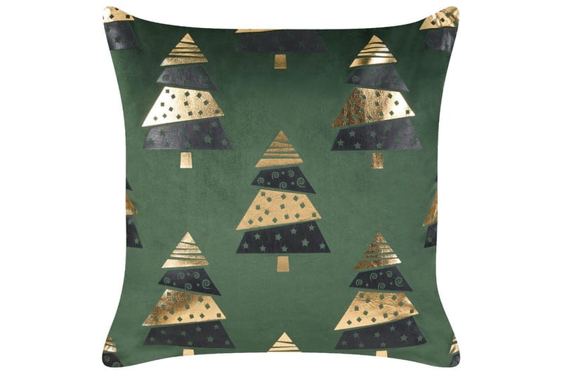 Koristetyynyt Goldspruce setti 2 Vihreä/Kulta/Musta - Vihreä/Kulta/Musta - Kodintekstiilit & matot - Tyyny & torkkupeitto - Koristetyynyt