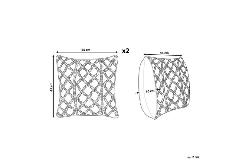 Koristetyynyt Goreme 2 kappaletta Sininen - Sininen - Kodintekstiilit & matot - Tyyny & torkkupeitto - Ulkotyyny