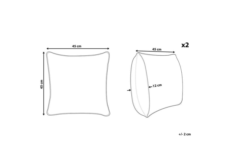 Koristetyynyt Hentepe setti, 2 kpl - Kodintekstiilit & matot - Tyyny & torkkupeitto - Ulkotyyny
