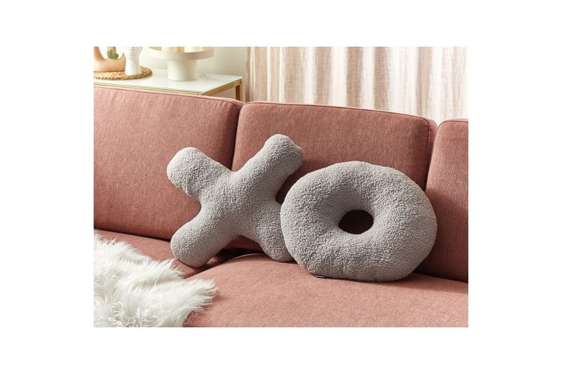 Koristetyynyt Hesperis setti, 2 kpl Harmaa - Harmaa - Kodintekstiilit & matot - Tyyny & torkkupeitto - Ulkotyyny