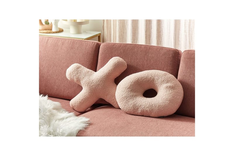 Koristetyynyt Hesperis setti, 2 kpl Vaaleanpunainen - Vaaleanpunainen - Kodintekstiilit & matot - Tyyny & torkkupeitto - Ulkotyyny