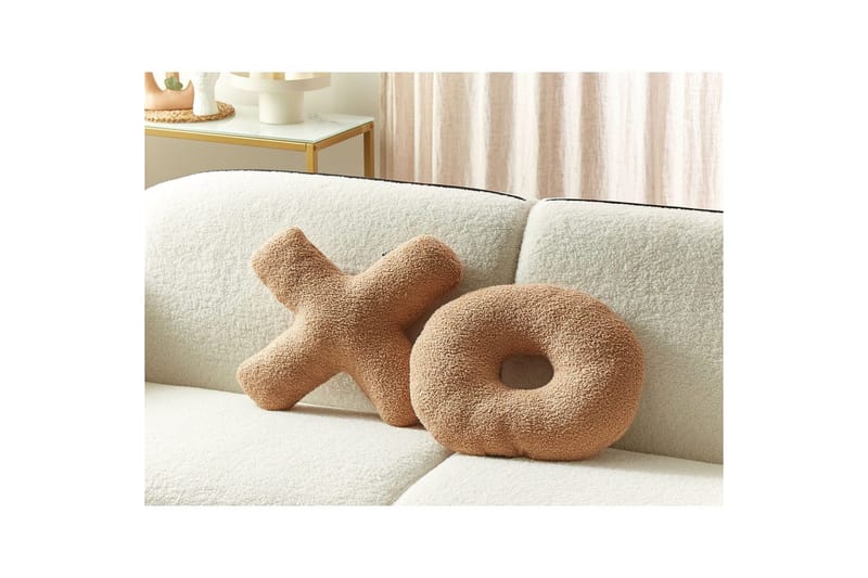 Koristetyynyt Hesperis setti, 2 kpl Vaaleanruskea - Vaaleanruskea - Kodintekstiilit & matot - Tyyny & torkkupeitto - Ulkotyyny