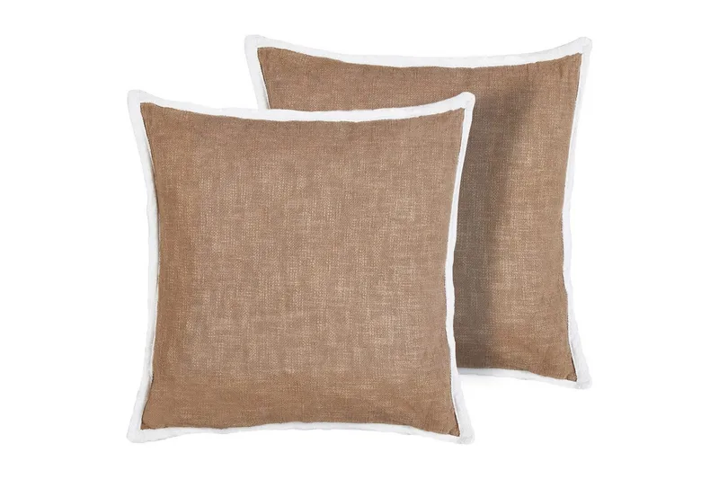 Koristetyynyt Ianthe -setti 2 kpl Ruskea/Valkoinen, Ruskea/Valkoinen