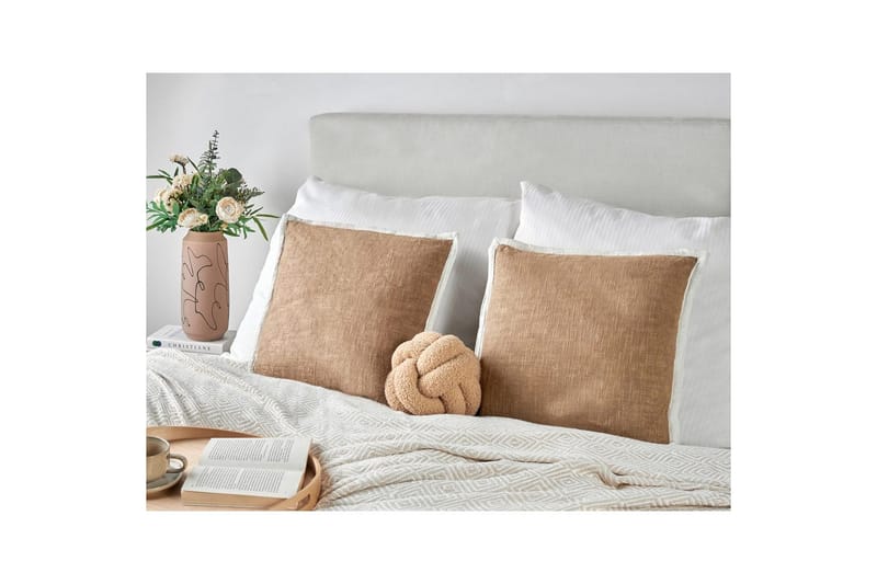 Koristetyynyt Ianthe -setti 2 kpl Ruskea/Valkoinen - Ruskea/Valkoinen - Kodintekstiilit & matot - Tyyny & torkkupeitto - Koristetyynyt