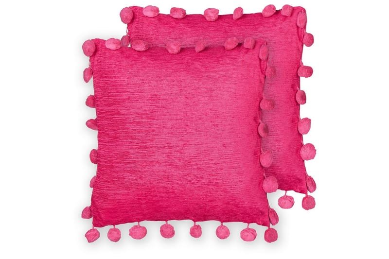 Koristetyynyt Jasmine 2 kpl:n setti Fuksia - Fuksia - Kodintekstiilit & matot - Tyyny & torkkupeitto - Ulkotyyny
