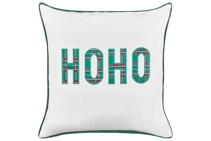 Koristetyynyt Joycandy, 2 settiä Valkoinen/Punainen/Vihreä, Neliö - Valkoinen/Punainen/Vihreä, Neliö - Kodintekstiilit & matot - Tyyny & torkkupeitto - Ulkotyyny