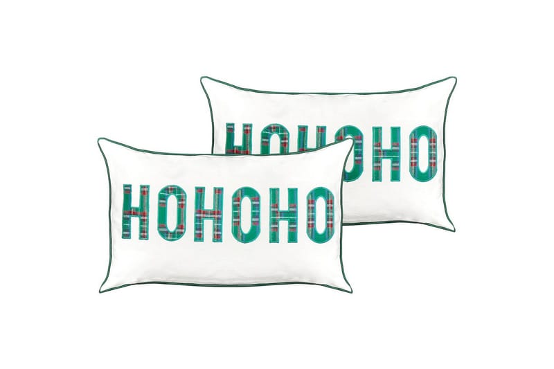 Koristetyynyt Joycandy, 2 settiä Valkoinen/Punainen/Vihreä, Suorakulmio, Valkoinen/Punainen/Vihreä, Suorakulmio