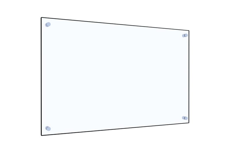 Keittiön roiskesuoja läpinäkyvä 80x50 cm karkaistu lasi - Läpinäkyvä - Kodintekstiilit & matot - Tyyny & torkkupeitto - Koristetyynyt