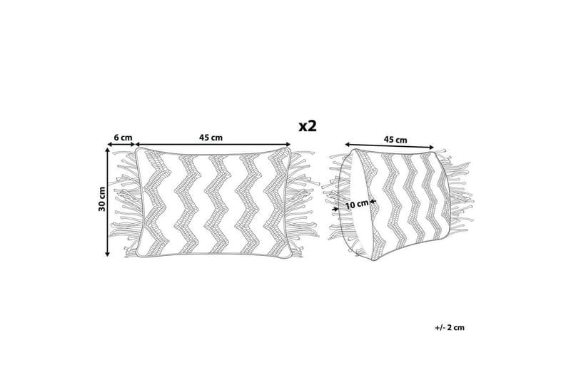 Koristetyynyt Kirikkale, 2 kpl setti Suorakulmio - Suorakulmio - Kodintekstiilit & matot - Tyyny & torkkupeitto - Ulkotyyny