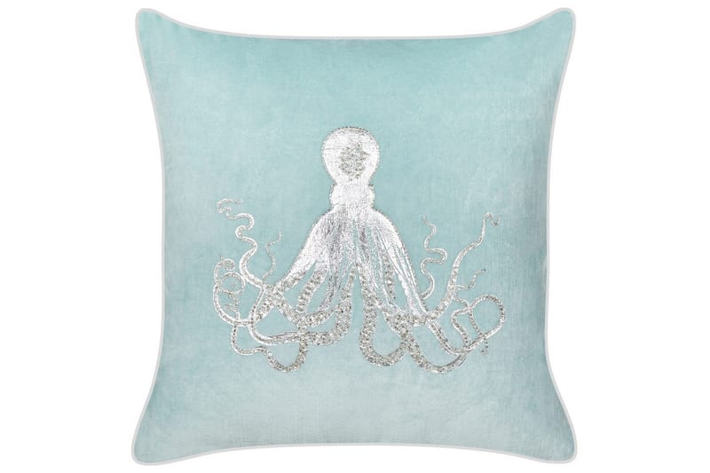 Koristetyynyt Laminaria 2 kappaleen setti Sininen/Hopea - Sininen/Hopea - Kodintekstiilit & matot - Tyyny & torkkupeitto - Ulkotyyny